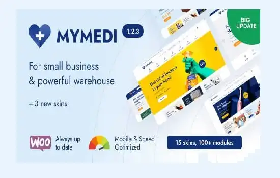MyMedi Theme GPL v1.6.3 – Responsive WooCommerce WordPress Medical Website